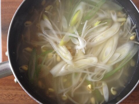 韓国風豆もやしのスープ♪